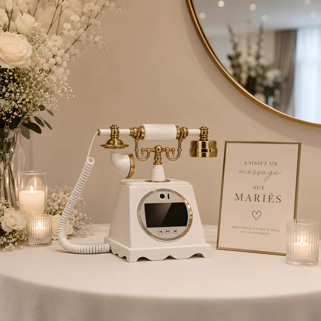 livre dor audio et video blanc mariage