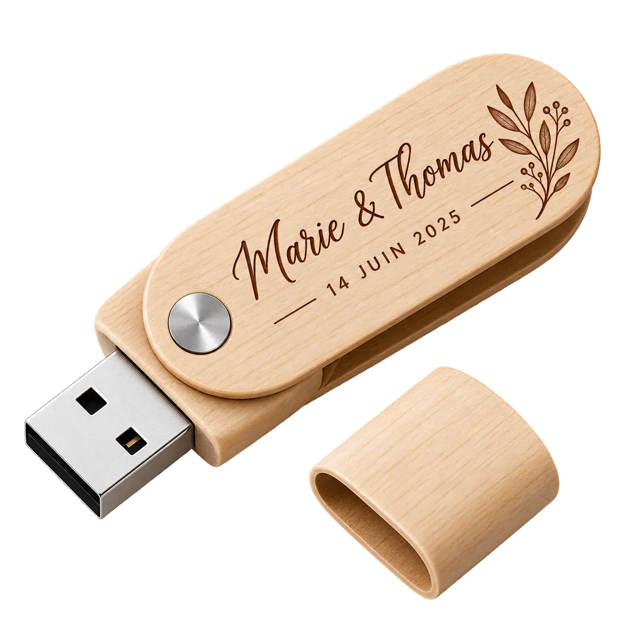 Clé USB personnalisée pour livre d'or audio